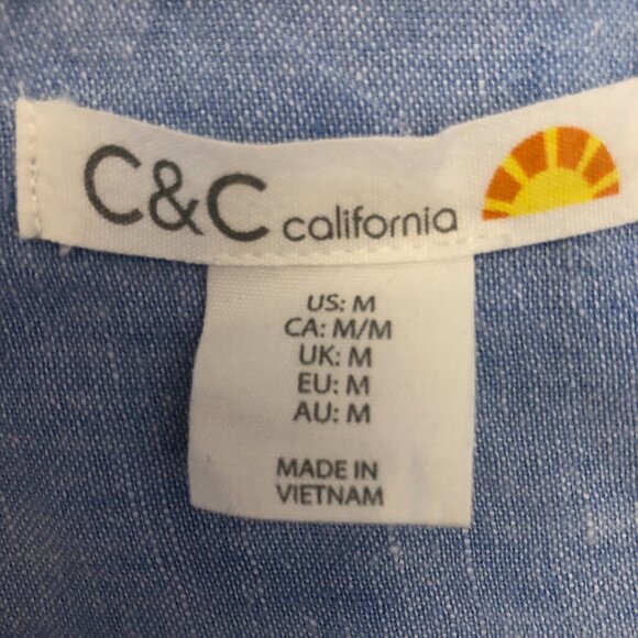 Beautiful C&C California Linen Long Shirt: Size M - Picture 11 of 15